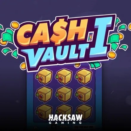 Cash Vault I slot visual from Hacksaw Gaming available on getyourmug.coffee