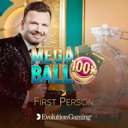 First Person Mega Ball game by Evolution – logo hosted on Bwin Casino